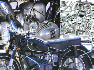 BMW R50 掲載 雑誌　R51/3　フラットツインエンジン アールズフォーク 詳細写真解説 主要諸元表 6ページ