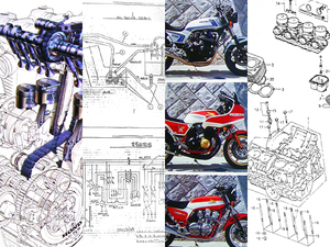 CBシリーズ 冊子　CB-F CB750F CB900F CB1100F CB1100R カタログ　RS1000 オーナーズマニュアル パーツリスト メーター 文字盤