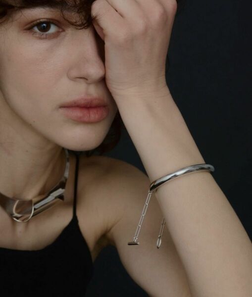 【loni】【金属アレルギー対応】Stem chain bangle/チェーンバングル