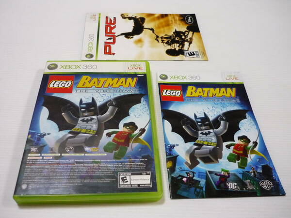 [管00]【送料無料】ゲームソフト XBOX360 北米版 LEGO BATMAN＆PURE DOUBLE PACK レゴ バットマン ピュア