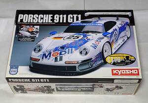 ** Kyosho 1/10 PORSCHE 911 GT1 SUPER TEN GP 4WD GT 15S CR двигатель машина с радиоуправлением не собран **KYOSHO Porsche Mobil 1 BBS super 10