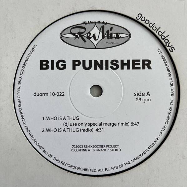 Big Punisher - Who Is A Thug (DJ Use Only Special Merge Remix)
