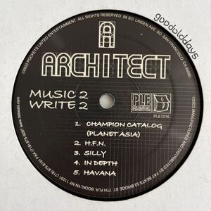 Architect - Music 2 Write 2 (プロモ2LP) (Promo)