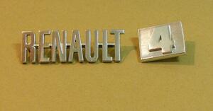 * Renault 4 cattle plating emblem 
