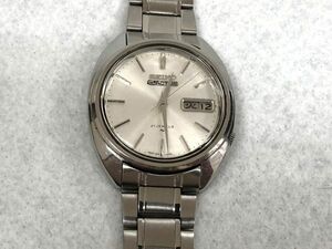 稼動/ベルト破損 SEIKO 5ACTUS 21JEWELS 7019-7080 腕時計 メンズ 自動巻き デイデイト シルバー SS セイコー 203658