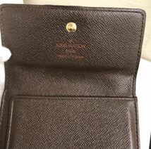 長期保管/現状品 Louis Vuitton N61652 ダミエ ポルトモネ ビエ カルトクレディ SP0013 三つ折り 財布 ルイヴィトン Wホック ウォレット_画像5