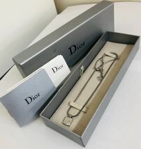 長期保管/現状品 Christian Dior クリスチャン・ディオール トロッター ラインストーン ネックレス ペンダント レディース ブランド 203196_画像1