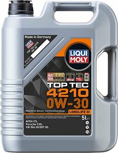 LIQUI MOLY リキモリ トップテック4210 0W30 5L 21605 エンジンオイル 0W-30 5L 5リットル Motor Oil Top Tec 4210 0W30