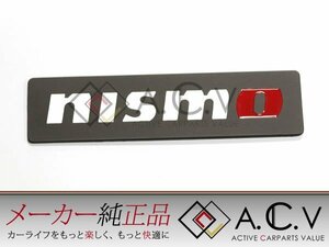 ニスモ NISMO 純正 メタルエンブレム ブラック 黒 サイズ 25mm×100mm アルミ製