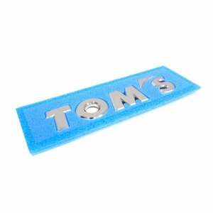 【メール便送料無料】 トムス TOM`S クロームメッキ エンブレム 1個 120mm×30mm ロゴ バックドア 08233-TS001