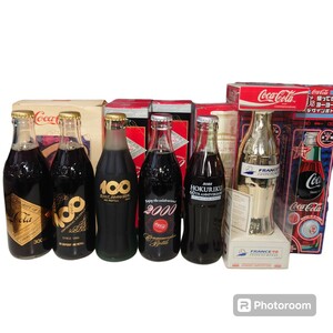 【希少】 コカ・コーラ レアボトル まとめて 100周年 ゴールドラベル キャップ ゴールドボトル Eetce Coca Cola ＃153 コレクション