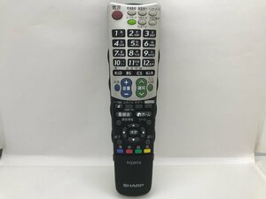 SHARP　リモコン　GA835WJSA　中古品F-4823