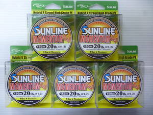  Sunline mo men tam1.2 number 150m5 color color PE 5 piece set 