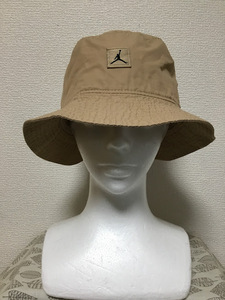 ★美品 送料込★NIKE JORDAN BRAND バケットハット 茶 05★0509