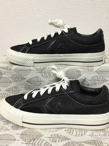 ◆美品 送料込 23.0 コンバース CONVERSE スニーカー 黒 02 0512