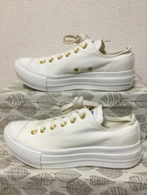 ◆美品 送料込 23.5 コンバース CONVERSE スニーカー 白 03 0515_画像2