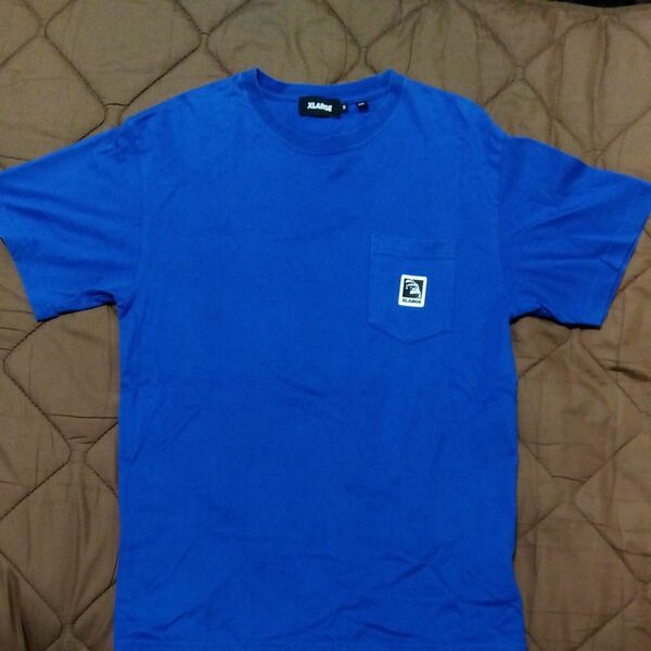 X-LARGE (エクストララージ) 半袖Tシャツ / ブルー / サイズM / 胸ポケット