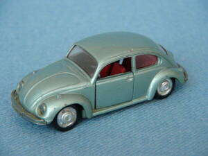 1970 period old west Germany * Schuco 1/66VW old model Beetle 1302S normal type light blue silver meta