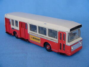  old France Dinky 1/50 rank 1965 year type bell liePCM* outskirts route for auto bus * ivory / red two-tone * that time thing 