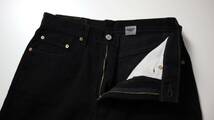 02s DEADSTOCK Levis 550-0260 BLACK JEANS W33 L30 デッドストック リーバイス ブラック ジーンズ デニム テーパード 黒 501 LVC LEE_画像4