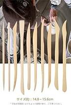 YFFSFDC 粘土ヘラ 粘土 道具彫刻ツール陶芸工具 オーブン粘土道具 陶器 造形 ヘラ 木製ハンドル持ち易い (10本 セット_画像2