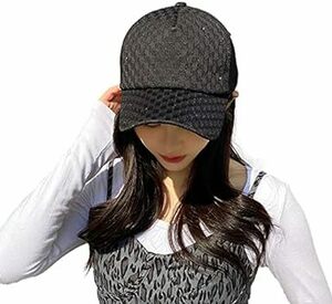 [G-tiamo] [ji-tiamo] Kirakira lame cap lady's lovely pattern ultra-violet rays UV cut adjuster style 