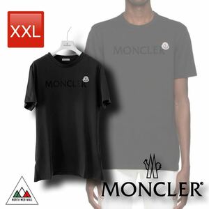 サイズXXL Moncler ロゴ+ワッペン　BLACK