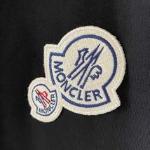 サイズM Moncler　裏起毛　ダブルワッペンパーカー black_画像3