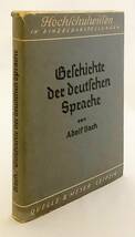 【独語洋書 ひげ文字】 ドイツ語の歴史 『Geschichte der deutschen Sprache』 アドルフ・バッハ 著　1938年刊　●フラクトゥール 文法 _画像1