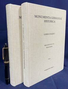 ■ドイツ語・ラテン語洋書 ドイツの歴史的記録:ウダルリヒ写本 全2巻揃【Monumenta Germaniae Historica：Codex Udalrici】キリスト教 神学