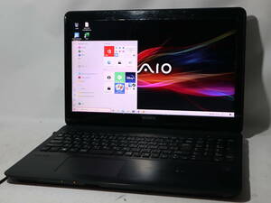 FULL HD ★ Core i5 ★ VAIO Fit ブラック☆ Win 10 《大容量仕様 》ＮFC機能★メモリ8G/1TB/WiFi/WebCam/Blu-ray/office2019