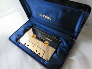 TDK Gold cassette tape gold color. cassette tape not for sale 