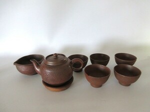 . tea utensils Bizen small teapot hot water ... green tea .. mountain 