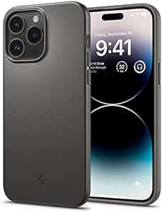 Spigen iPhone14Pro ケース 薄型 2重構造 PC素材 さらさら 米軍MIL規格取得 超極薄 レンズ保護 超薄