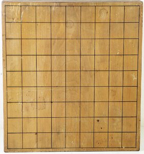 M◇中古品◇将棋 将棋盤 メーカー・作者等詳細不明 重さ約4kg サイズ 幅/奥行/高さ/板の厚さ 約31.5/34.5/17.5/8.5cm 本体のみ 付属品なし