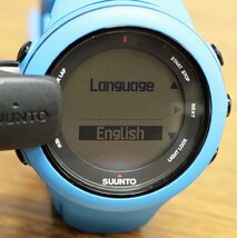 S◇中古品◇GPSマルチスポーツウォッチ SUUNTO Ambit3 Sport ブルー スマートウォッチ SUBARU スント アンビット3 スポーツ 箱/説明書付_画像8