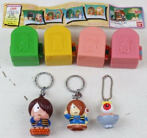 S* secondhand goods *[ GeGeGe no Kintaro Capsule toy * key holder 7 point set ]. place . Taro / Medama .../. Taro. house /.. apartment /.. width number 