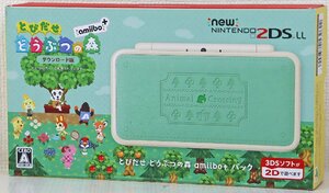 S* secondhand goods * mobile game machine [new Nintendo 2DSLL jump .. Animal Crossing amiibo+ pack ] JAN-S-WADF nintendo 2018 year 7 month 19 day sale box attaching 