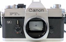 S♪ジャンク品♪フイルムカメラ 『FTb QL』 Canon/キャノン レンズ：FD 50mm 1：1.8 S.C.(レンズ内ホコリあり)付き ※ストラップ付き_画像3