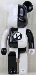 S* secondhand goods * figure [BE@RBRICK 1/6 plan 10 anniversary commemoration limitation 400%] Bearbrick Monotone meti com toy /MEDICOM TOY * box discoloration equipped 