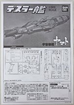 S◎中古品◎プラモデル『宇宙戦艦ヤマト デスラー艦』 デスラー総統旗艦 1/900スケール BANDAI/バンダイ 東北新社 箱付き 未組立_画像6