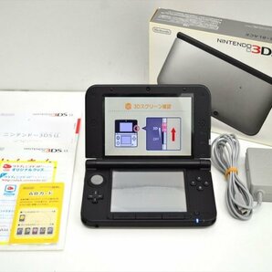 KM561●中古品●ニンテンドー 3DS LL 本体 SPR-001 シルバー×ブラック 外箱・充電器付きの画像1