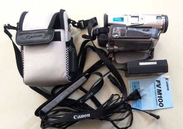ジャンク　再生確認 Canon デジタルビデオカメラ DM-FV M100 キャノン カメラ