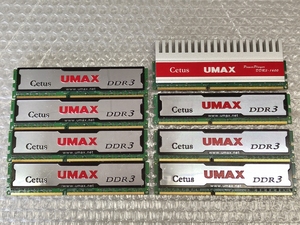 1円～ UMAX DDR3メモリ 8枚 ※動作未確認