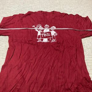 ・半袖 Tシャツ　　TBS XLサイズ ワインレッド（エンジ）