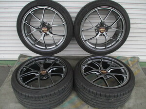 美品 BBS RI-D DURA 鍛造 8.5J＋43 9.5J＋53 235/40R19 265/35R19 PCD 114.3 5H 中古 空気圧センサー ハブリング ナット付き