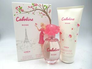 ☆未使用 GRES Cabotine グレ カボティーヌ コフレセット 20A オードトワレ 100ml/ボディ ローション 200ml 検品の為開封済み 香水☆