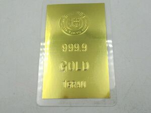 ▲▲未使用 保管品 徳力 TOKURIKI 1g 純金カード 999.9 ゴールド GOLD K24 1GRAM ラミネート入り▲▲