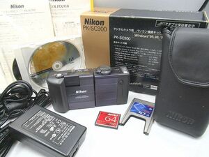 ▲▲中古品 液晶訳有 ニコン Nikon クールピクス910 COOLPIX910 パソコン接続キットPK-AC900付き ジャンク扱い 通電確認OK▲▲