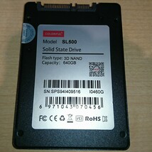 COLORFUL SATA SSD SL500 640GB (O42835)_画像2